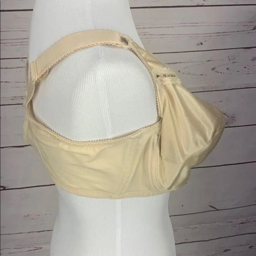 Naturalwear 44DD Beige‎ Lace Trim Mastectomy Bra